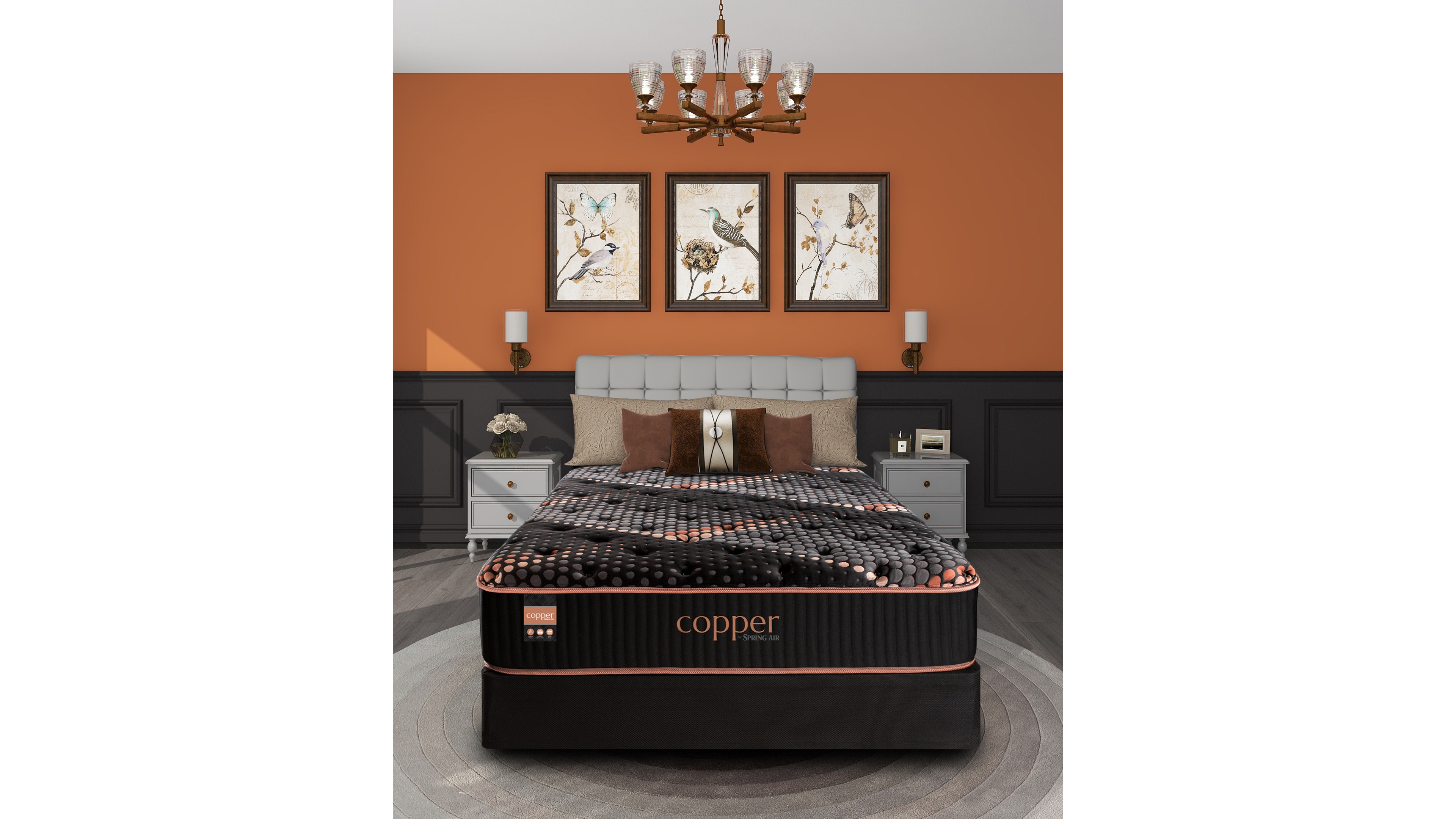 Spring Air Copper Hybrid Quilted 13.5" Firm Tight Top Mattress, Queen