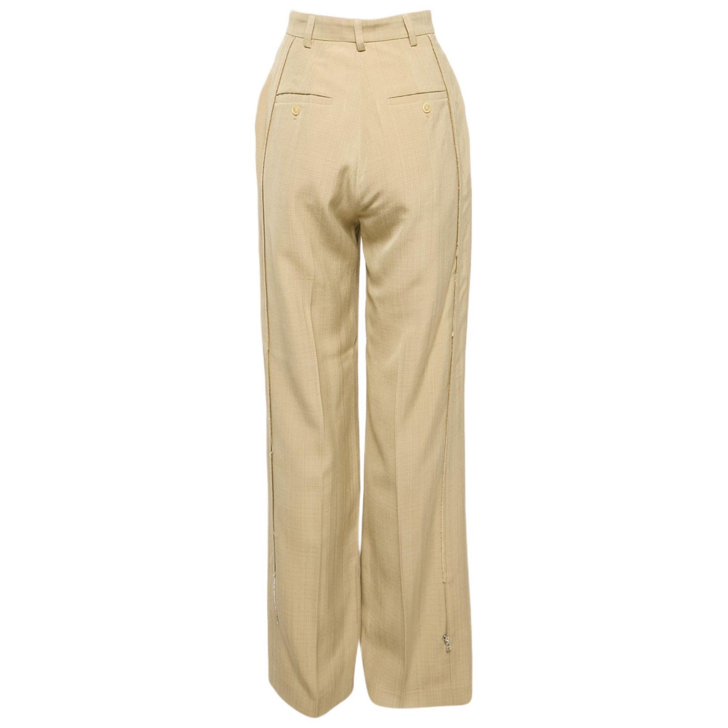 Women's Silk Blend High Rise Le Papier Trousers