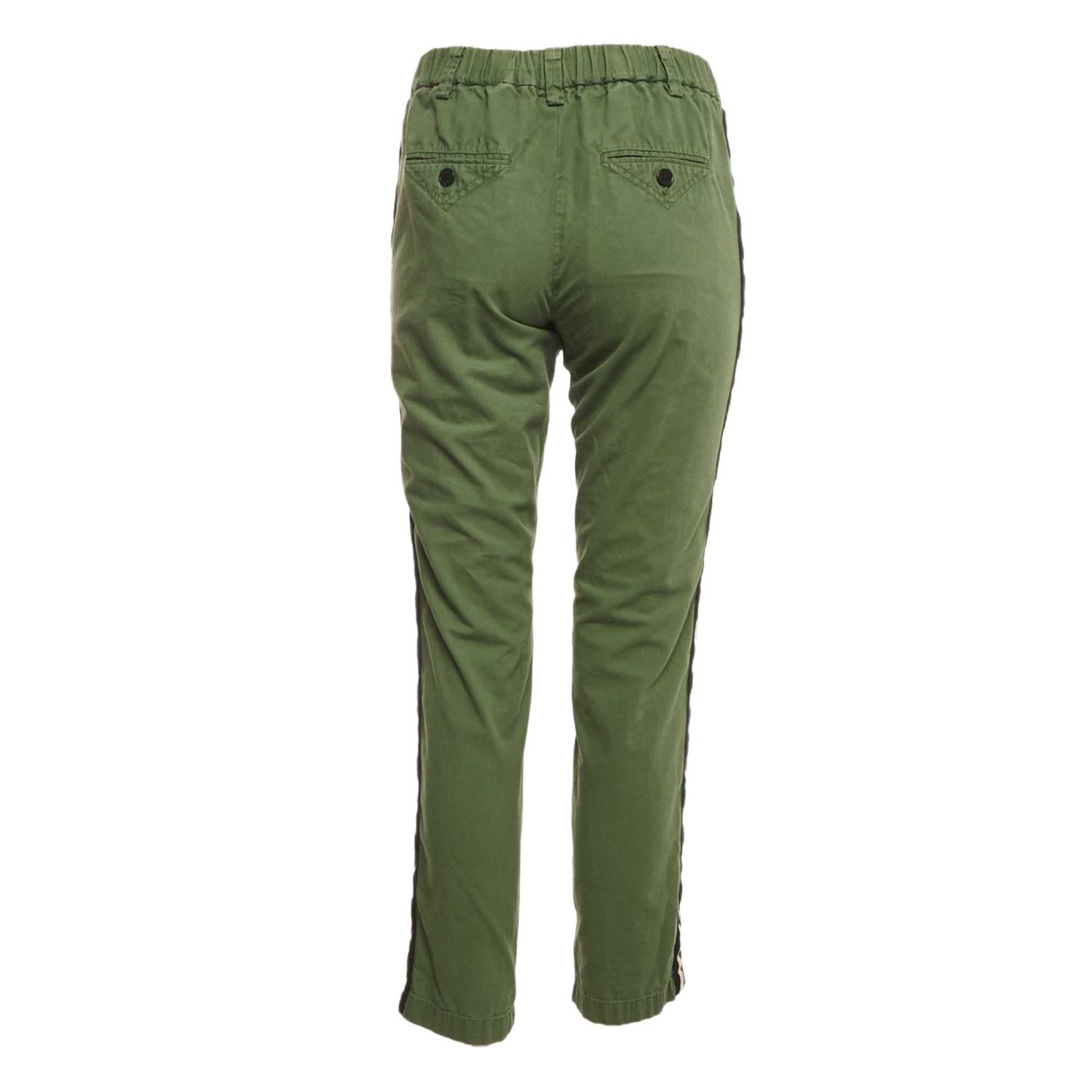 Women's Cotton Side Band Trousers