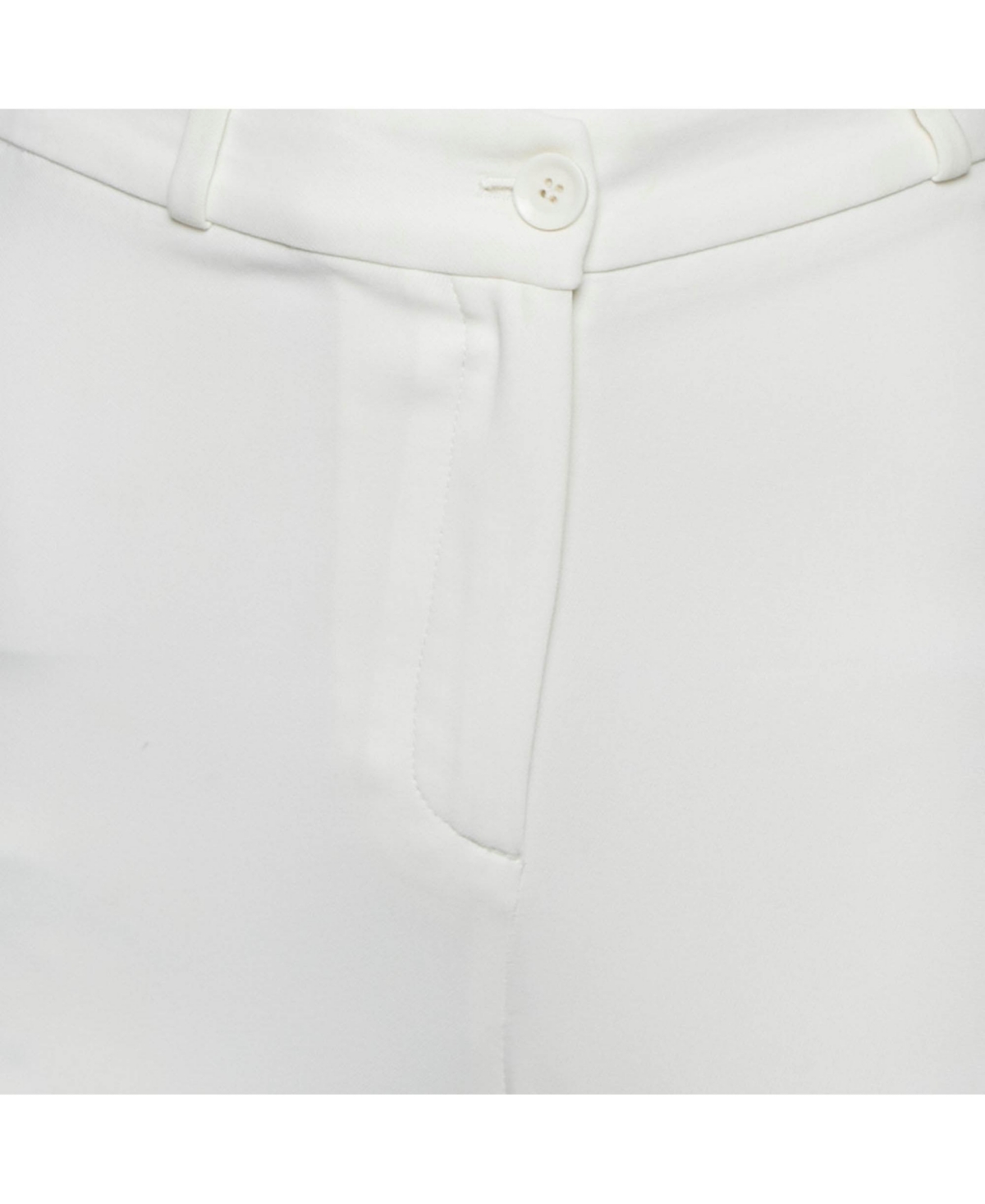 Pre-Owned Roberto Cavalli Women's White Crepe Flared Leg Pants