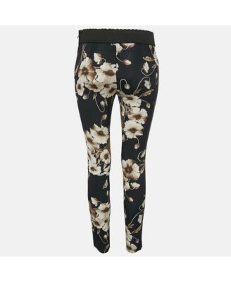 Women's Floral Print Silk Blend Pants