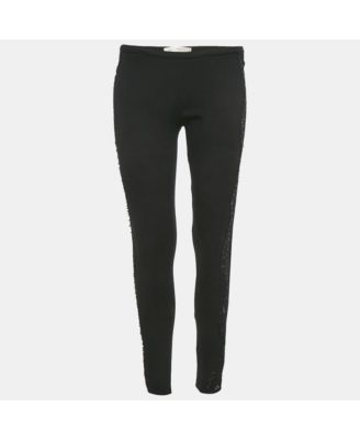 Women's Lace Trim Jersey Skinny Trousers