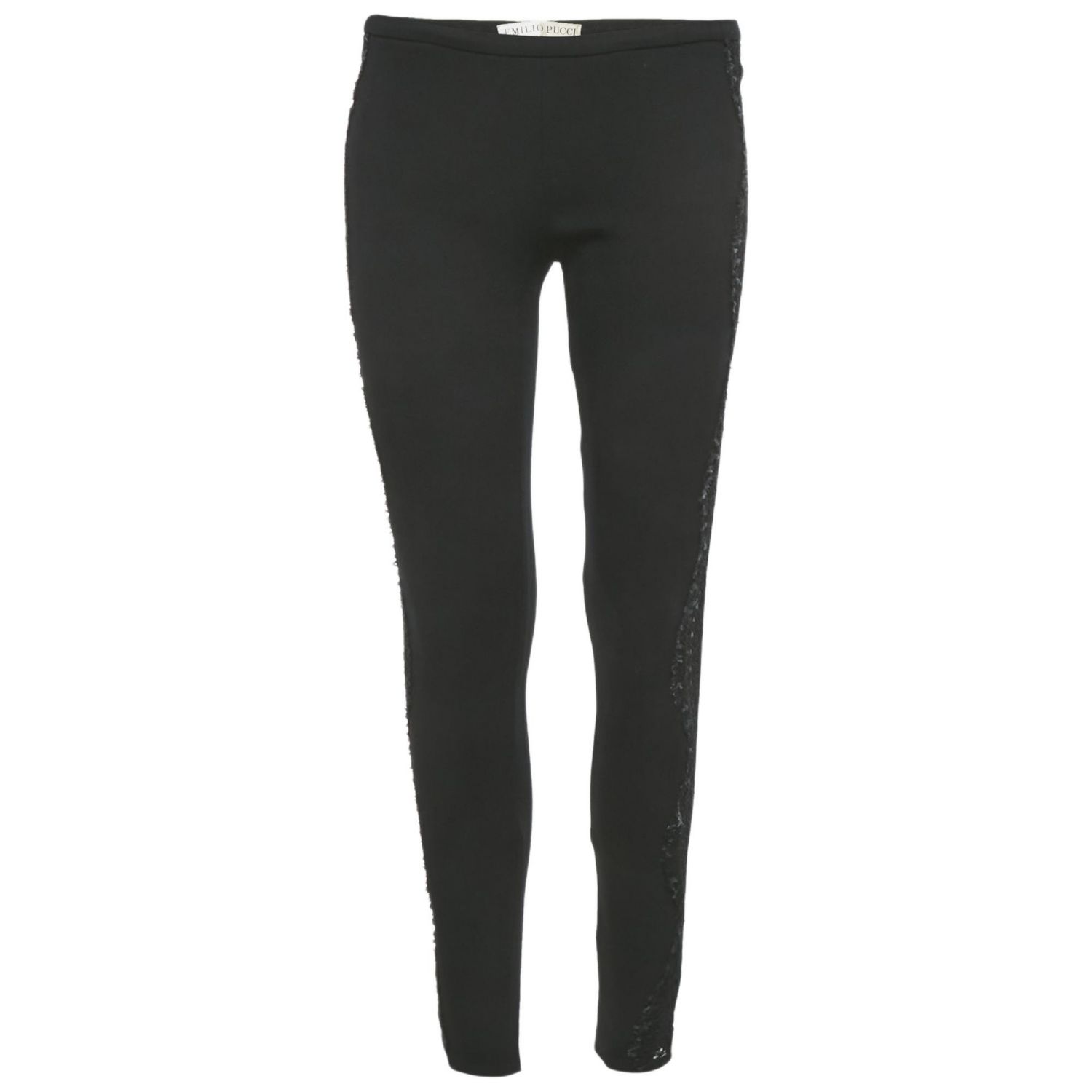 Women's Lace Trim Jersey Skinny Trousers