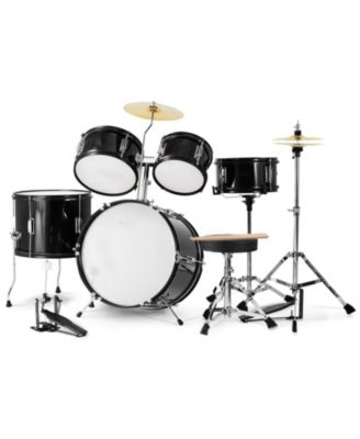 Kids Drum Set 5-Piece 16" Full Beginner Kit with Cymbals Pedals