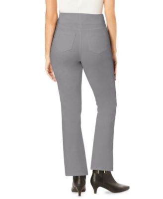 Women's Within Flex-Fit Pull-On Bootcut Gap-Free Stretch Denim Jeans