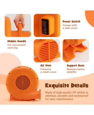 750W Air Blower (1.0HP) for Inflatables with 25 feet Wire and GFCI Plug