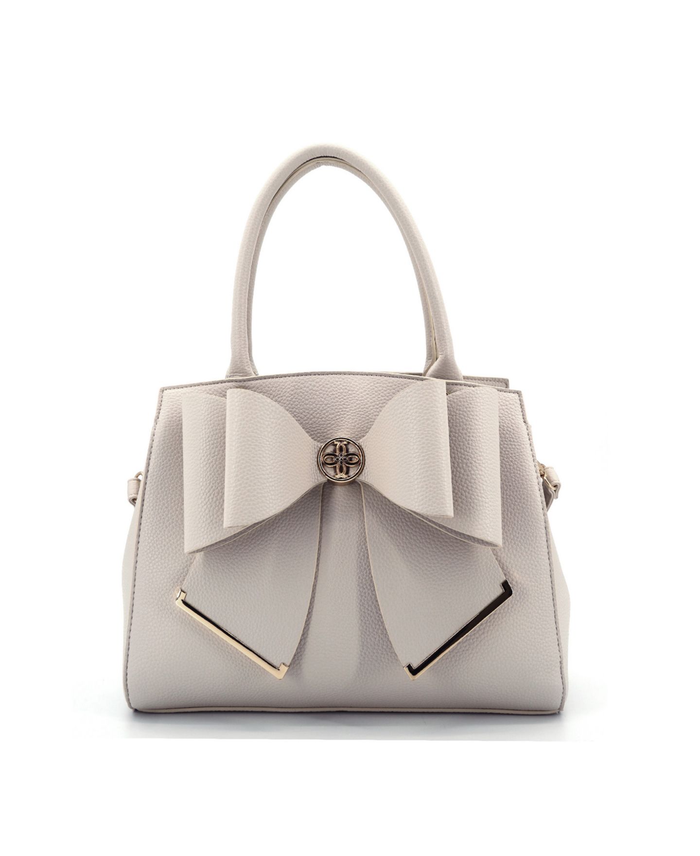 Женская сумка LIKE DREAMS Grace Bowtie Medium Satchel, цвет: Кремовый — фото 1