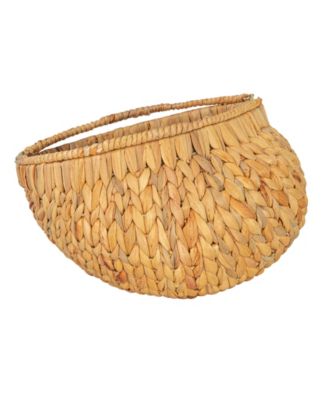 Water Hyacinth Handwoven Flower Basket Set of 2