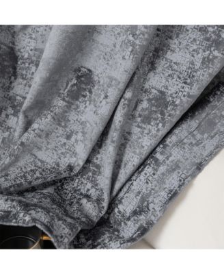 Fleece Textured Light Filtering Grommet Curtains Pair, 52"Wx