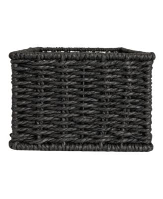 Handwoven Paper Rope Rectangular Storage Basket
