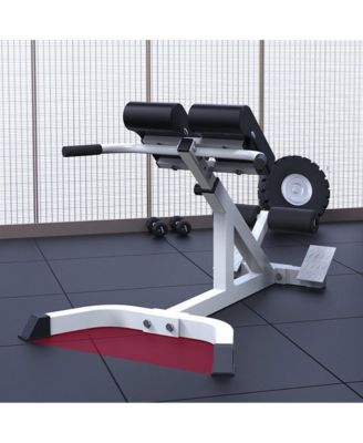 Hyperextension Bench, 4-in-1 Roman Chair for Back & Core Training, 7-Level Adjustable, Home Gym Strength Trainer