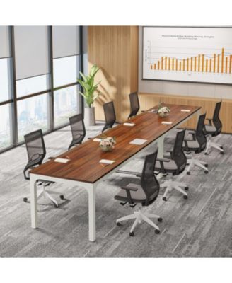 6PCS 78.7" Conference Table Set – Modern Large Meeting Table for Office, Boardroom & Seminar Rooms