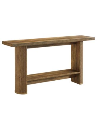 55-Inch Modern Console Table, Narrow Sofa Table for Hallway, Wooden Entrance Table