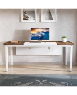63 inches Executive Computer Desk, Large Home Office Desk Writing Table for Workstation