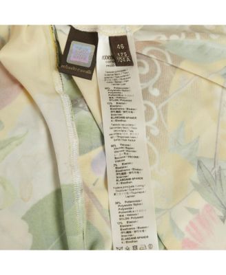 Women's Yellow Floral Print Jersey Ruched Detail Short Dress