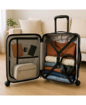 Dejuno Tonal 20-Inch Carry-On Polycarbonate Luggage