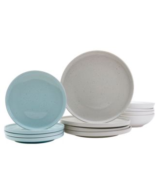 Speckled Assorted 12 Pc. Dinnerware Set, Service for 4, Exclusively at Macy's