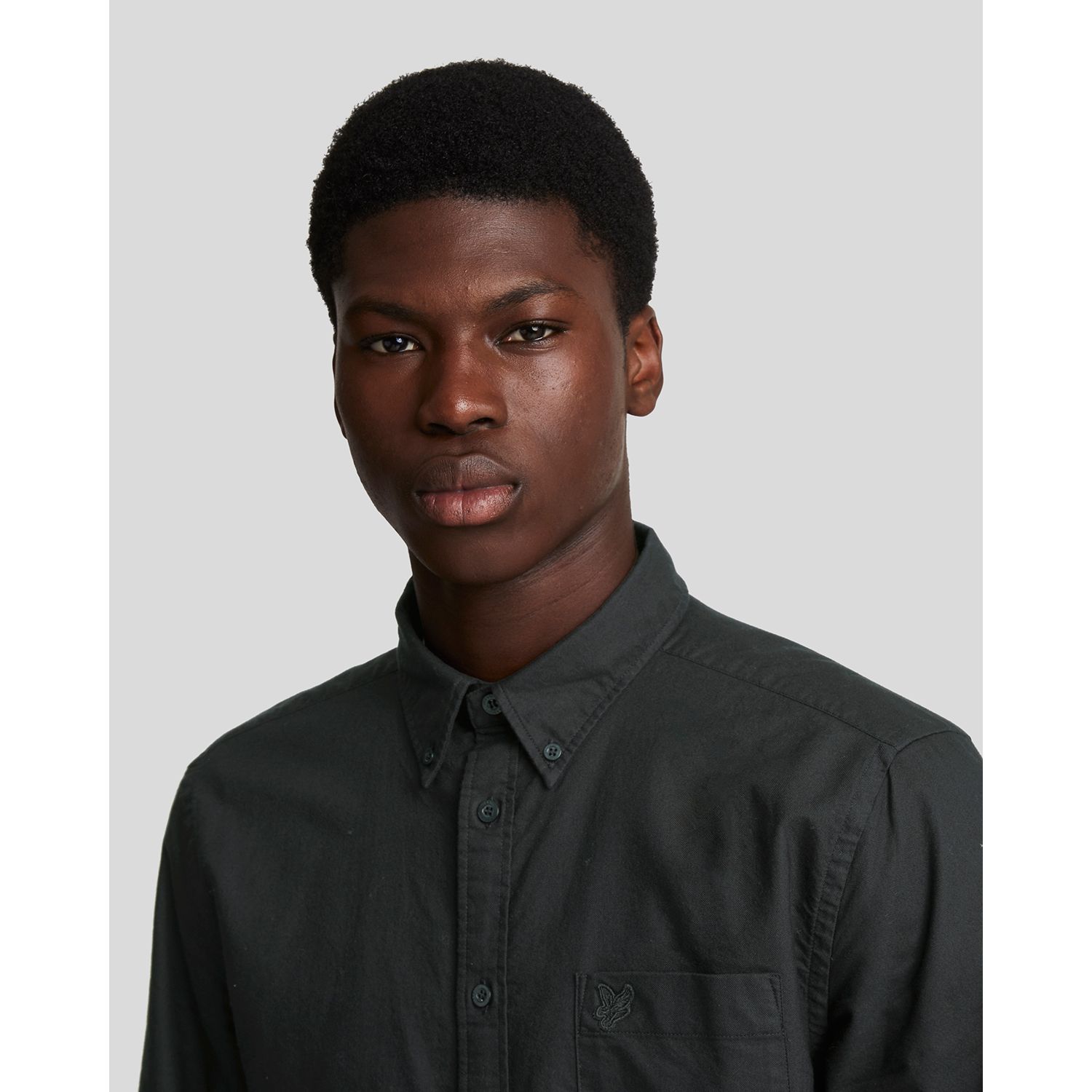 Men's Tonal Eagle Plain Oxford Shirt