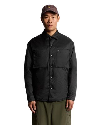 Men's Long Sleeve Collared Insulated Overshirt