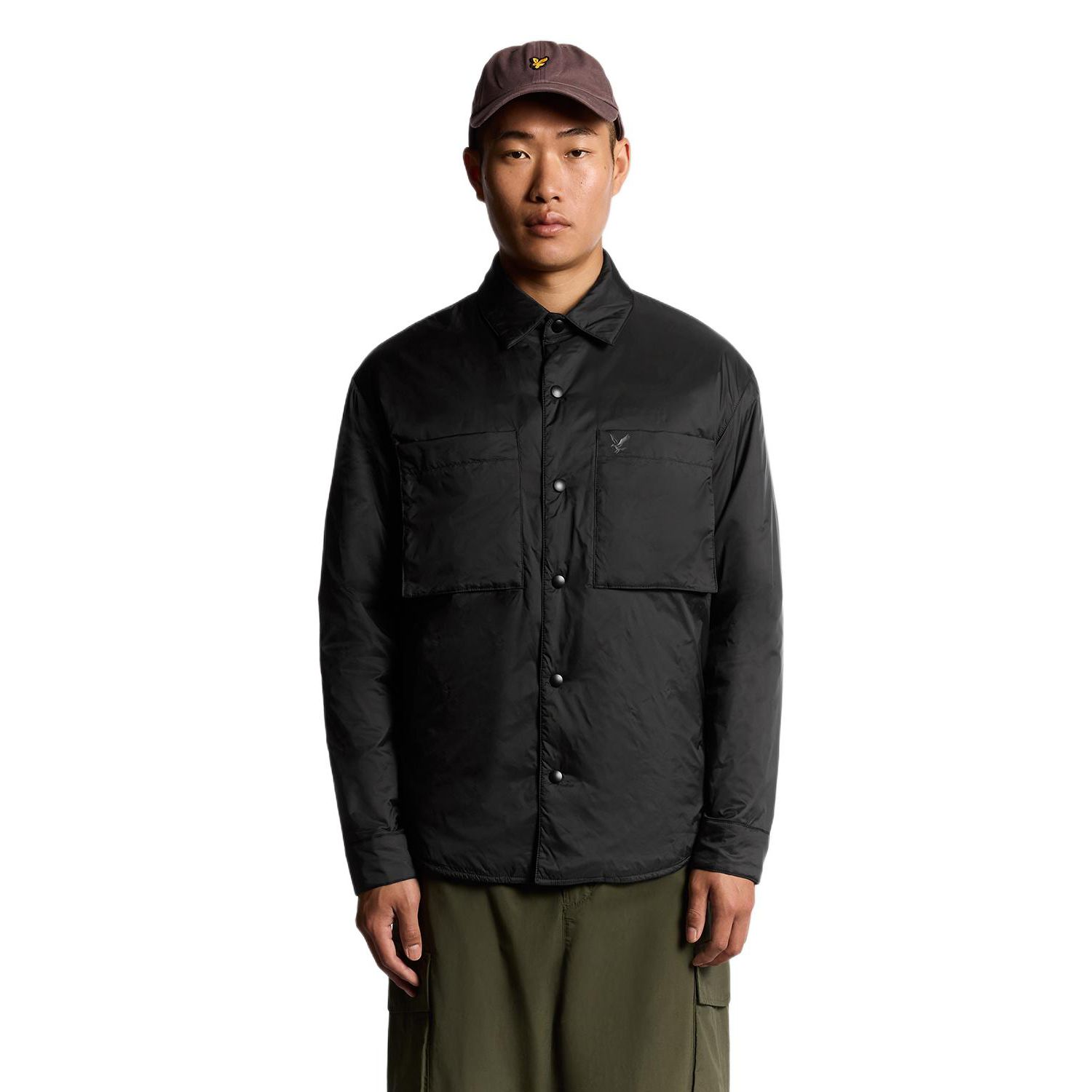 Men's Long Sleeve Collared Insulated Overshirt