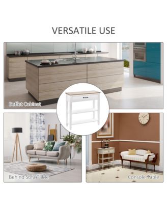 Modern Style Console Table Sofa Side Desk with Drawer for Entryway,