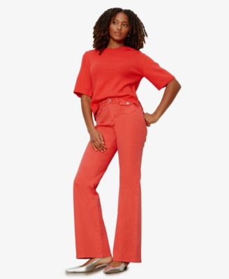 Women's Perfect Cotton Short-Sleeve Sweater