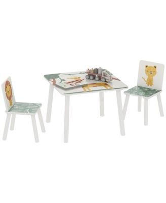 3-Piece Toddler Table and Chair Set for Boys and Girls Aged 3-8,