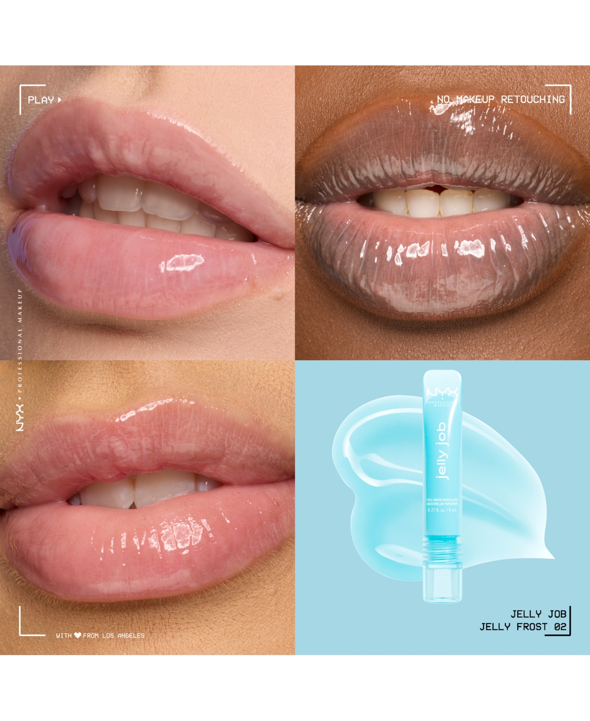 Nyx Professional Makeup Jelly Job Lip Gloss, 0.27 oz.