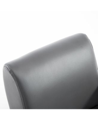 20" Kids Sofa Side Pocket Armchair Rocking Recliner PU Furniture,