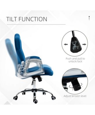 Home Office Chair with Adjustable Height and Tilt,