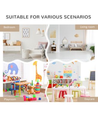 Kids Bookcase w/ Wheel Drawer for Books, Toys,