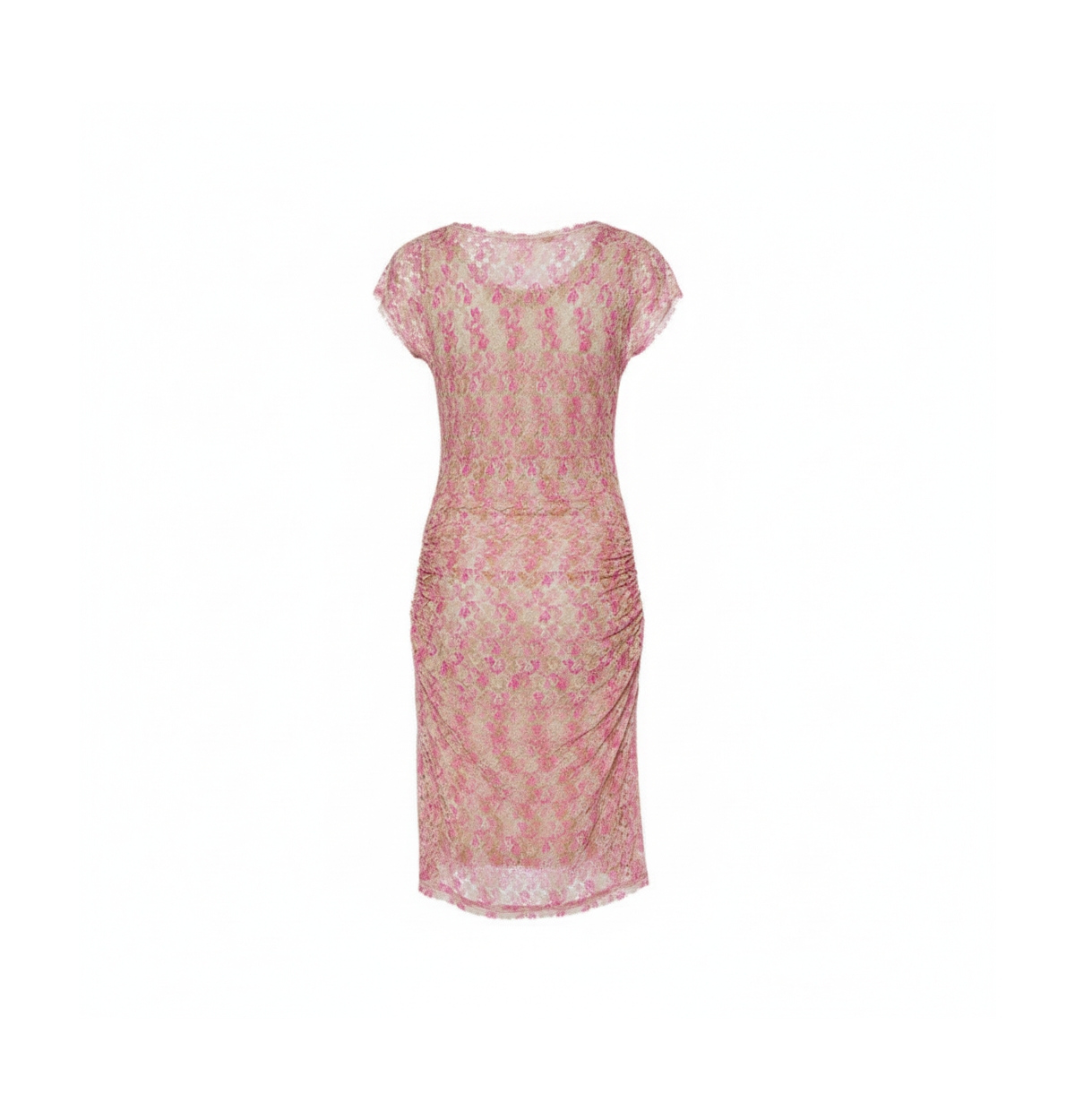 Pre-Owned Missoni Women's Knit Ruched Sleeveless Midi Dress