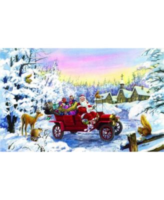 Thoroughly Modern Santa 550 piece Jigsaw Puzzle for Adults  Christmas
