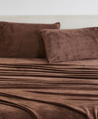 Ultra Soft & Cozy Velvet Plush Fleece Printed Sheet Set