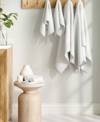 Quick-Dry Cotton Decorative Border 6 Piece Towel Set