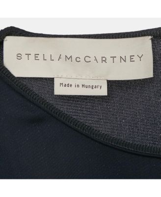 Women's Navy Blue Crepe Asymmetric Top