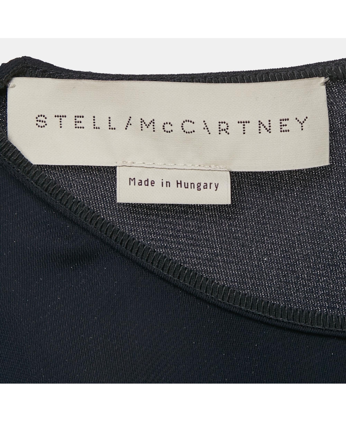 Pre-Owned Stella Mccartney Women's Navy Blue Crepe Asymmetric Top