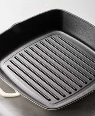 Bestow Cast Iron 11" Grill Pan with Lid