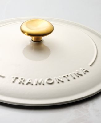 Bestow Enameled Cast Iron 3-Quart Saucier Pan with Lid