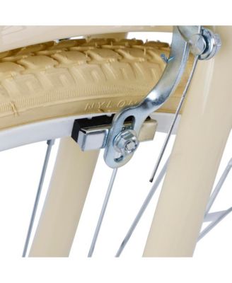 24-inch Cruiser Bike with Low-Step Frame, Shock-Absorbing Tires, and Dual Brakes