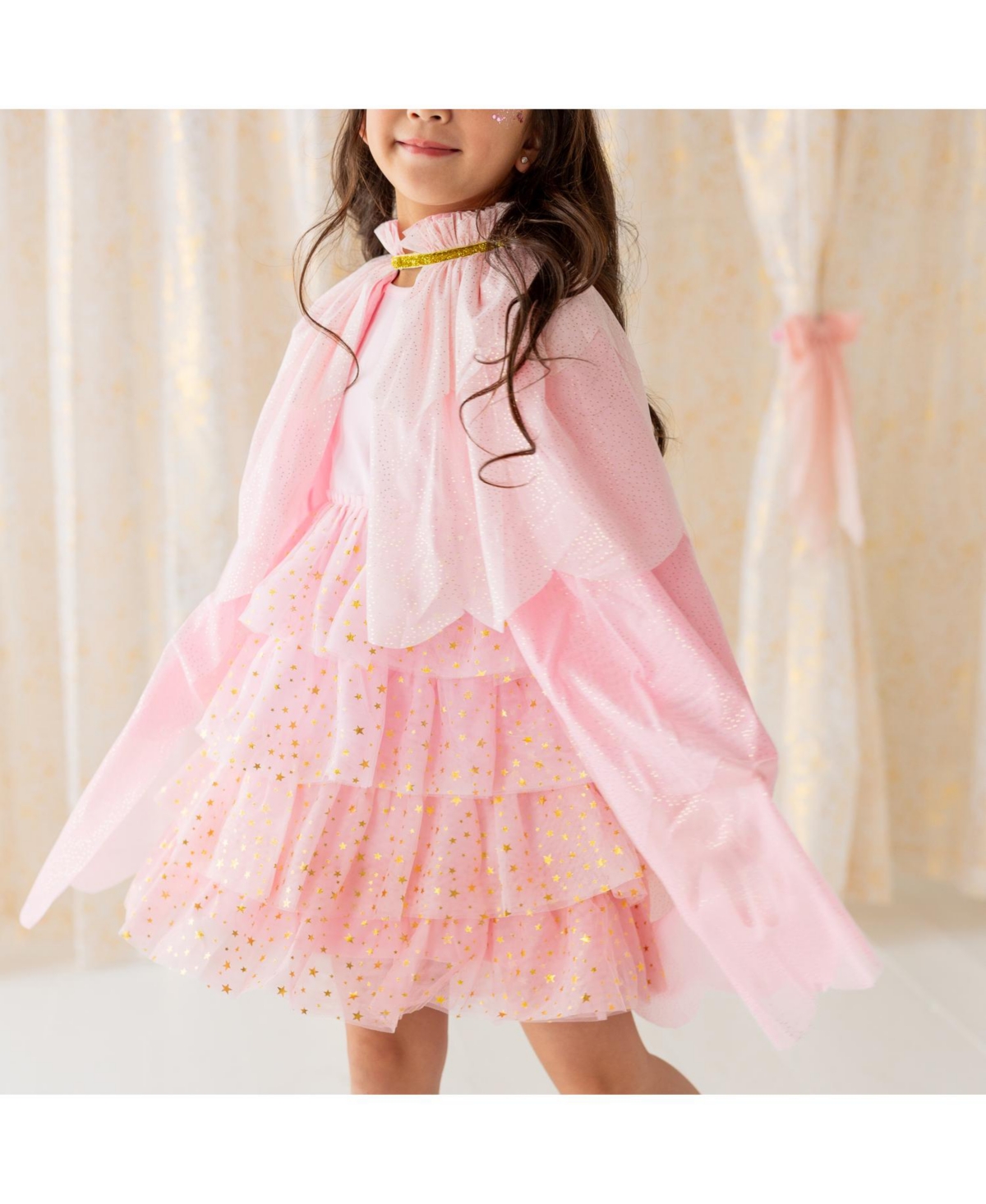 Sweet Wink Toddler Pink Princess Tiered Cape