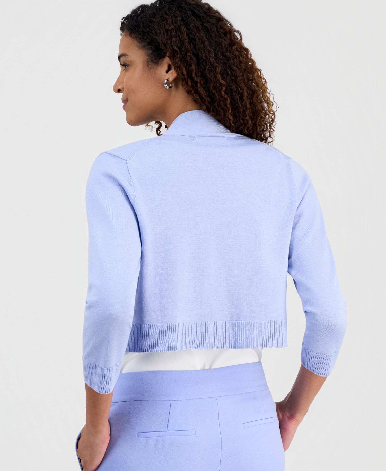 Petite Open Front Cropped Shrug