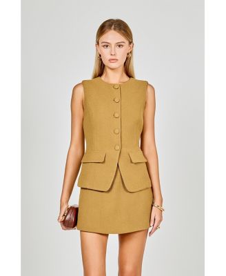 Women's Vest Skort Romper