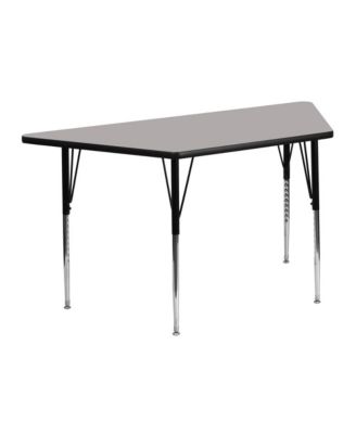 22.5X45 Trapezoid Hp Laminate Adjustable Activity Table