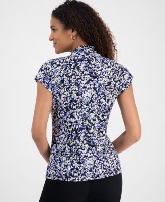 EXT SLV FUNNEL SLV KNIT TOP