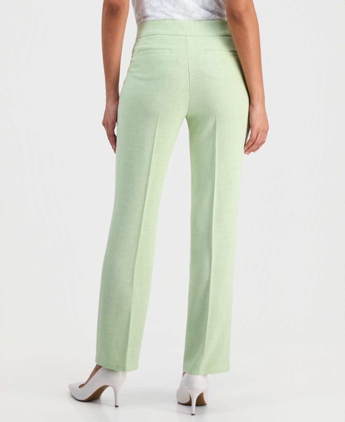 Kasper Women's Melange Crepe Straight-Leg Pants