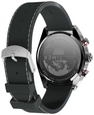 Men's Quartz Analog Brown Leather Watch, 42mm