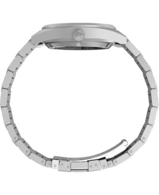 Men's Mechanical Automatic Silver-Tone Stainless Steel Watch, 39mm