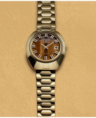 Men's Quartz Analog Gold-Tone Stainless Steel Watch, 39mm