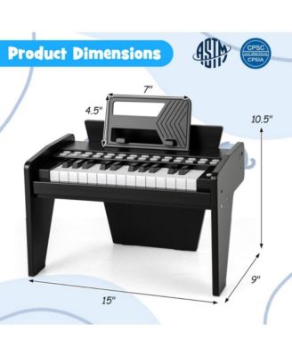 25 Key Kids Piano Keyboard with Adjustable Speed and Volume